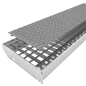 Preview: MEAfloor anti-skid R11 grating support studded approx. 800x200 mm gray - Kopie - Kopie